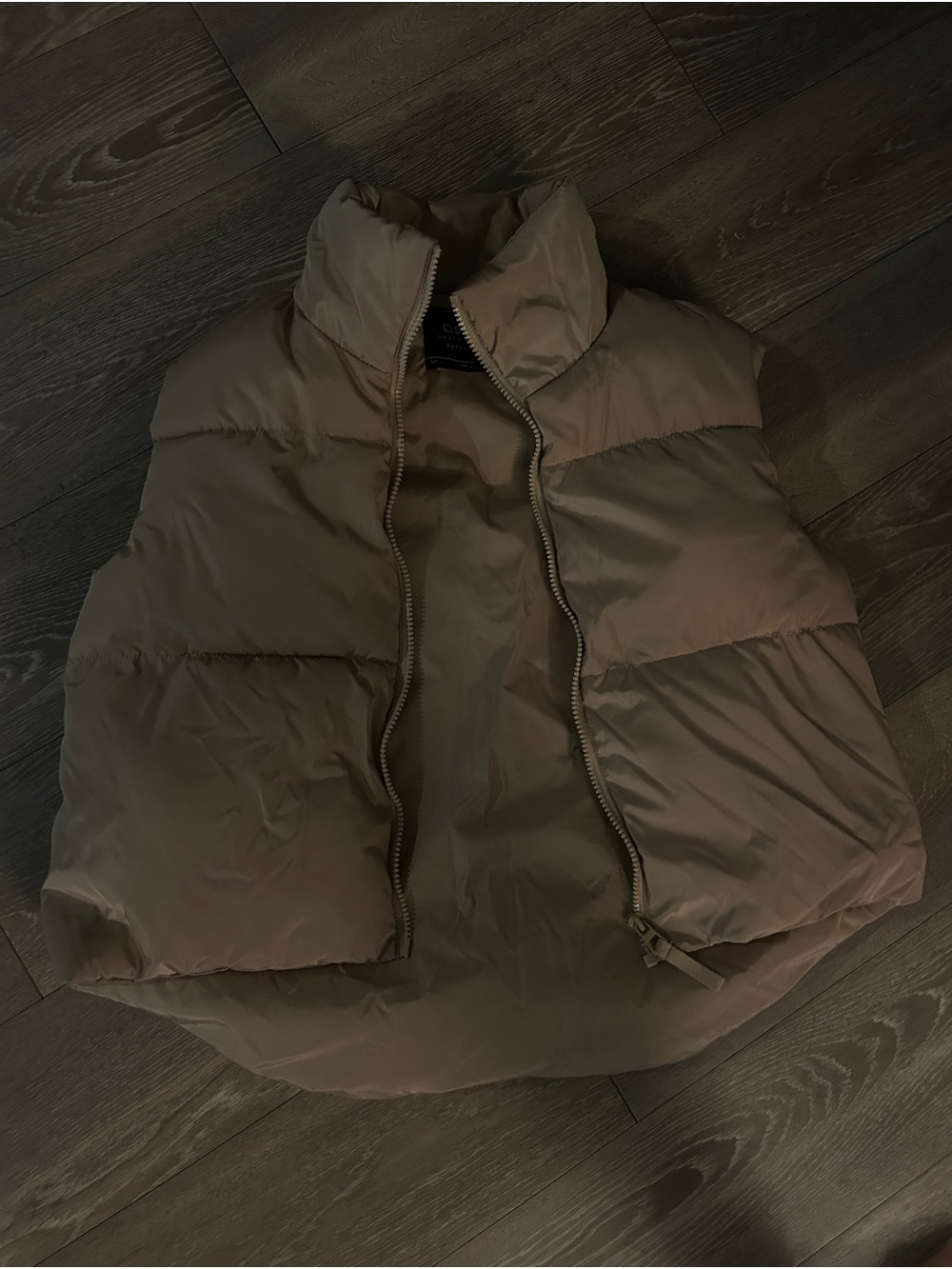 Nordstrom Taupe Puffer Vest